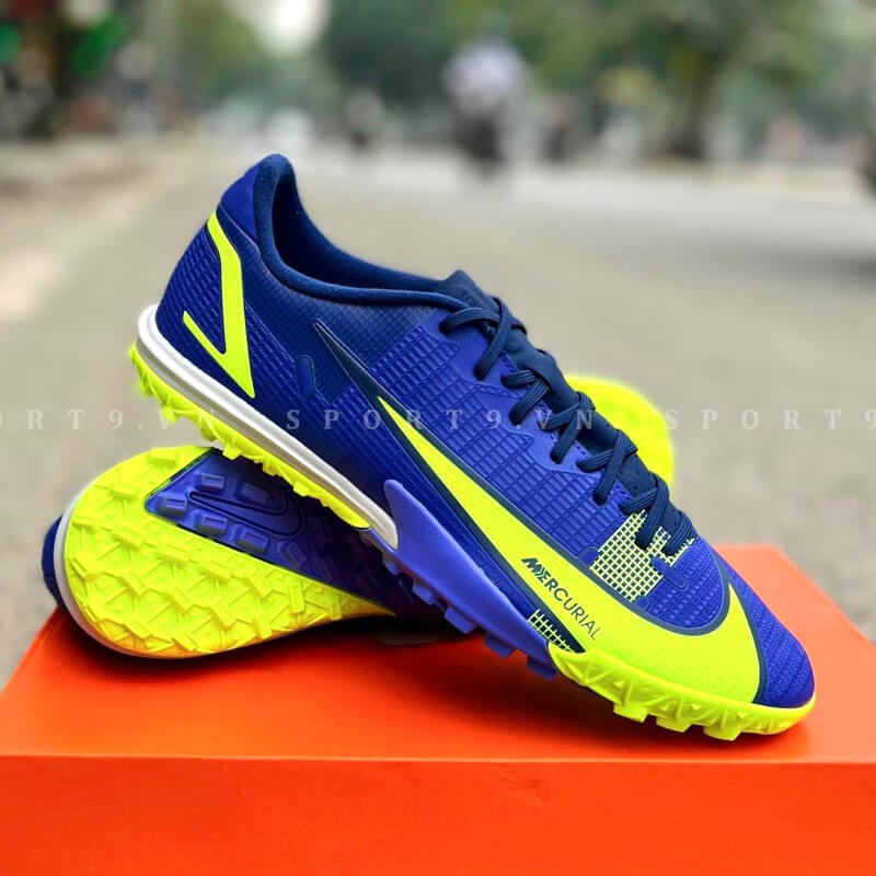 Nike Mercurial Vapor 14 Academy TF Football Recharge - Tím/Xanh Dạ Quang - CV0978-474